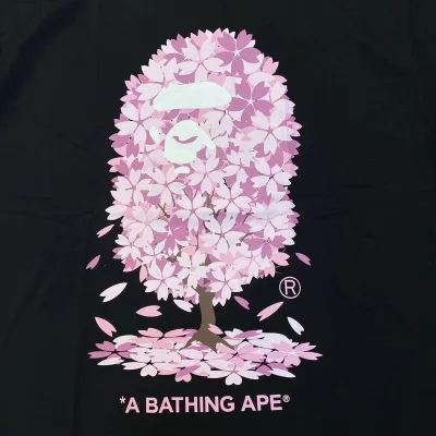 Футболка A Bathing Ape Tree Monkey "Black" фото № 7