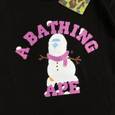 Футболка A Bathing Ape Snowman "Black" фото № 3 Футболка A Bathing Ape Snowman "Black" фото № 3