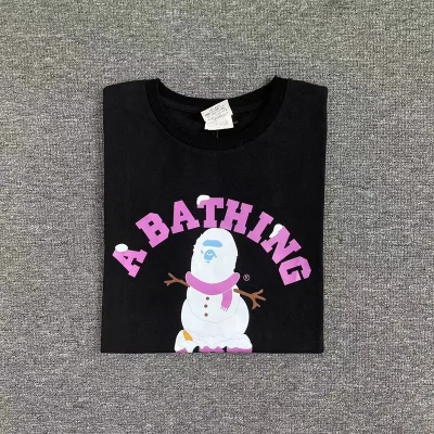 Футболка A Bathing Ape Snowman "Black" фото № 6 Футболка A Bathing Ape Snowman "Black" фото № 6