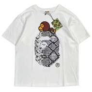 Футболка A Bathing Ape Sleeping Monkey "White"