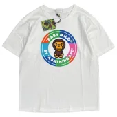 Футболка A Bathing Ape X Baby Milo With Bright Print "White"