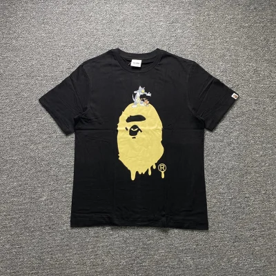 Футболка A Bathing Ape X Tom And Jerry "Black" фото № 4