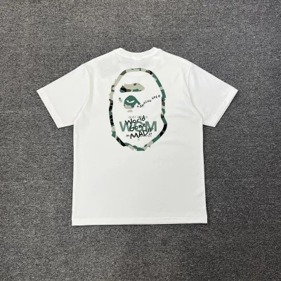 Футболка A Bathing Ape World Gone Mad "White" фото № 7