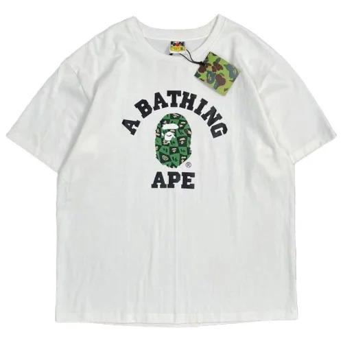 Футболка A Bathing Ape Green Monkey "White"