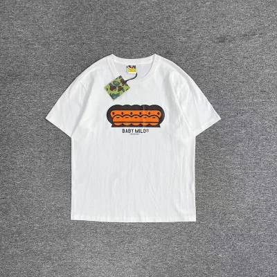 Футболка A Bathing Ape Merging Monkeys "White" фото № 2