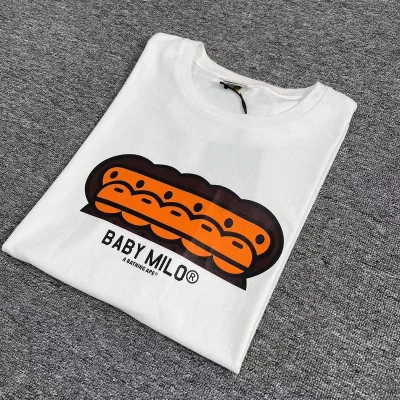 Футболка A Bathing Ape Merging Monkeys "White" фото № 7