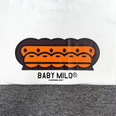 Футболка A Bathing Ape Merging Monkeys "White" фото № 8