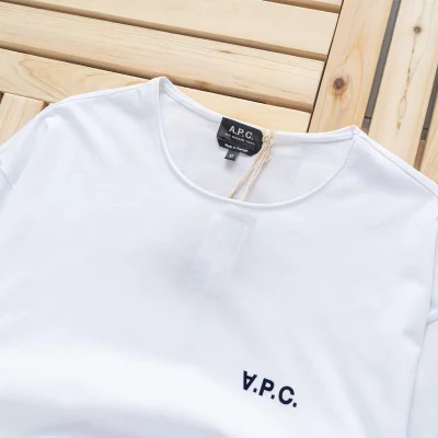 Футболка A.P.C With Logo "White" фото № 2