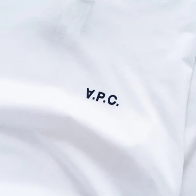 Футболка A.P.C With Logo "White" фото № 8