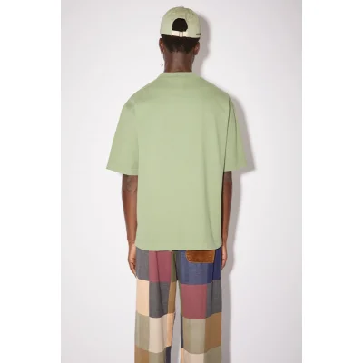 Футболка Acne Studios Short Sleeve Logo Text AS "Light green" фото № 6