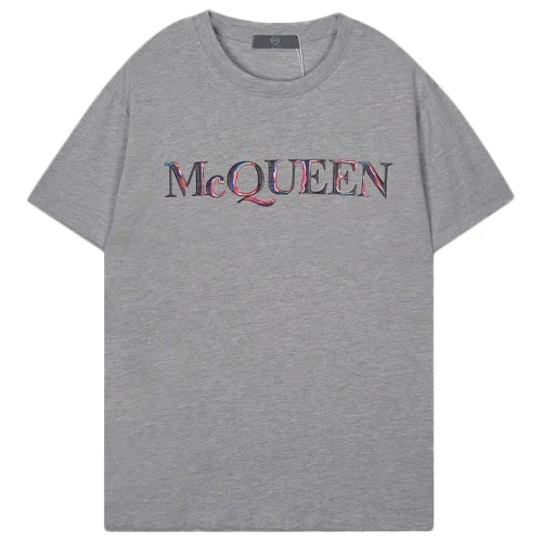 Футболка Alexander Mcqueen Colorful Logo Front "Gray"