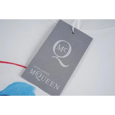 Футболка Alexander Mcqueen Multicolor Skull Print "White" фото № 5