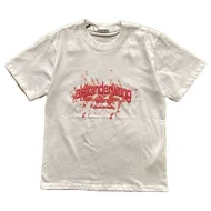 Футболка Alexander Wang Logo In Splashes Of Paint "White"