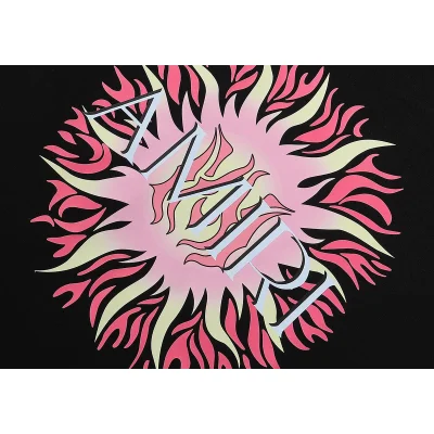 Футболка Amiri Frontside Small Print Sun "Black" фото № 5