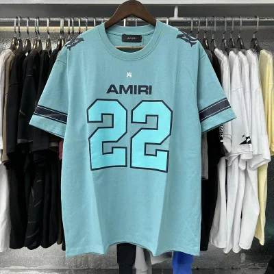 Футболка Amiri Frontside Print Amiri 22 "Blue" фото № 8