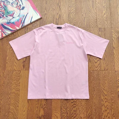 Футболка Balenciaga With Pink Text Logo "Pink" фото № 6