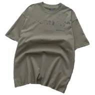 Футболка Balenciaga Logo Imprint "Brown/Gray"