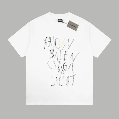 Футболка Balenciaga Color Lettering "White" фото № 4