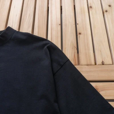 Футболка Balenciaga Patch On The Bottom "Black" фото № 5