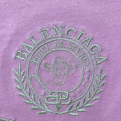 Футболка Balenciaga Signature And Brand Logo "Pink" фото № 2