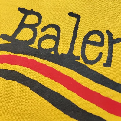 Футболка Balenciaga Big Logo With Waves "Yellow" фото № 6