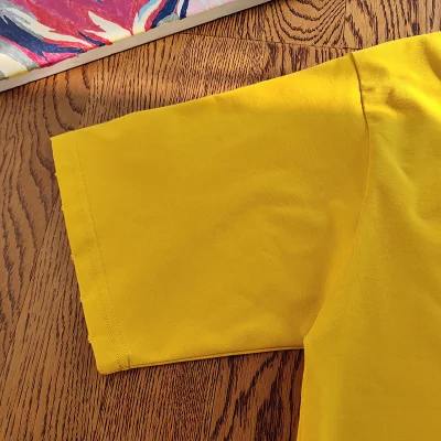 Футболка Balenciaga Big Logo With Waves "Yellow" фото № 3