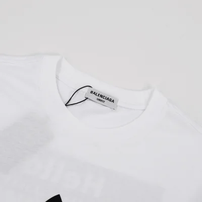 Футболка Balenciaga X Adidas With The Inscription Hello "White" фото № 5