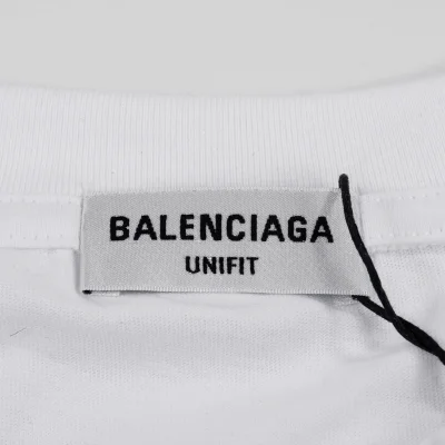 Футболка Balenciaga X Adidas With The Inscription Hello "White" фото № 4