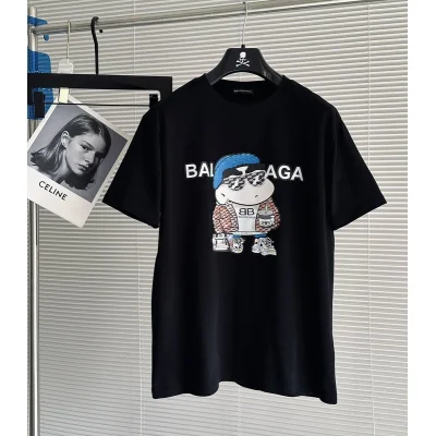Футболка Balenciaga Print Cool Person "Black" фото № 2