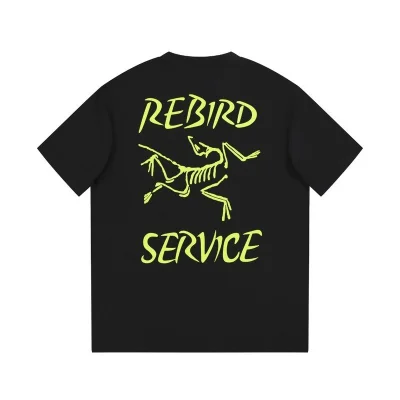 Футболка Balenciaga Rebird Service "Black" фото № 6