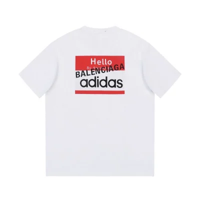 Футболка Balenciaga X Adidas Greeting "White" фото № 8