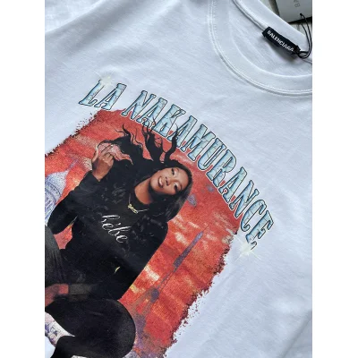 Футболка Balenciaga La Nakamurance "White" фото № 2