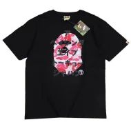 Футболка BAPE ABC Camo Japanese Letters Tee "Black/Pink"