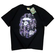 Футболка Bape Big Logo With Background From Apes "Black"