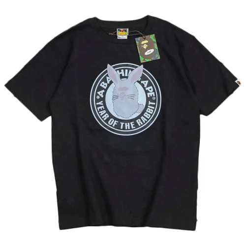Футболка Bape Rabbit Inside Double Circle "Black"