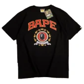 Футболка Bape Medal With Logo and Inscription "Black"