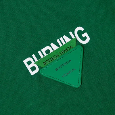 футболка Bottega Veneta Triangle Logo "Green" фото № 5