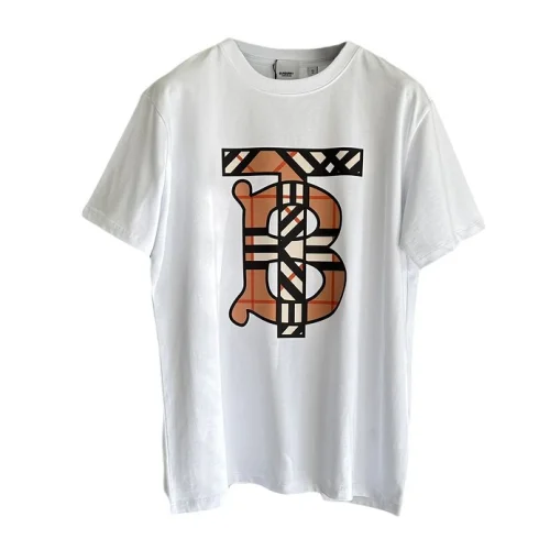 Футболка Burberry Checkered Logo Print "White"