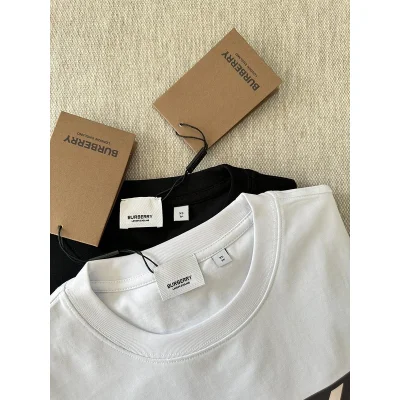 Футболка Burberry Checkered Logo Print "White" фото № 2