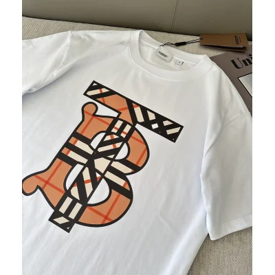 Футболка Burberry Checkered Logo Print "White" фото № 7