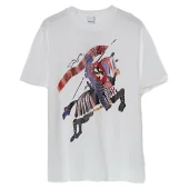 Футболка Burberry Colorful Image "White"