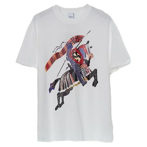 Футболка Burberry Colorful Image "White"