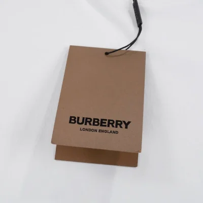 Футболка Burberry With Small Round Logo "White" фото № 5