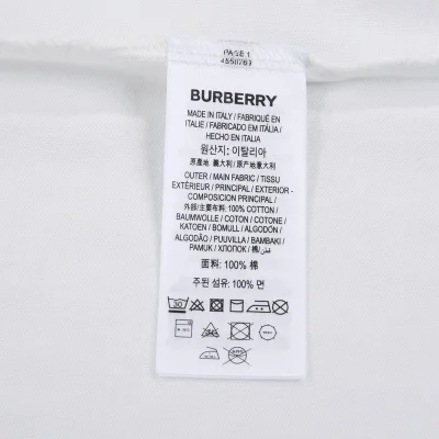 Футболка Burberry With Small Round Logo "White" фото № 8