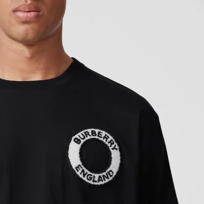 Футболка Burberry Ring With Brand "Black" фото № 8