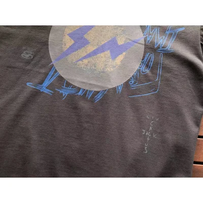 Футболка Cactus Jack Merch Flying Bird And Circle Front Print "Gray" фото № 6