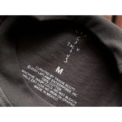 Футболка Cactus Jack Merch Flying Bird And Circle Front Print "Gray" фото № 3