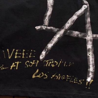 Футболка Cactus Jack Merch Big Letters Front And Circles With Stars Back "Black" фото № 9