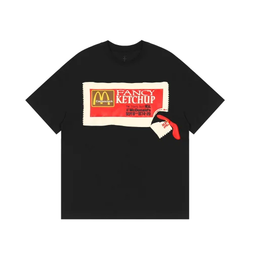 Футболка Cactus Jack Merch Travis Scott Meal Fancy Ketchup "Black"