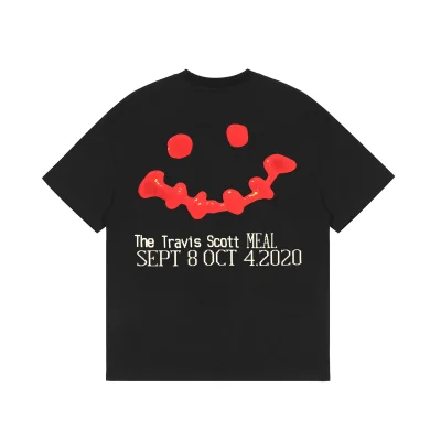 Футболка Cactus Jack Merch Travis Scott Meal Fancy Ketchup "Black" фото № 2
